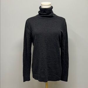 Pendleton 100% Merino Wool Turtleneck Sweater Staple Minimalist Size Large Grey